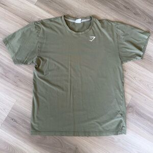 Men's 
Gym Shark
Olive Green Crew Neck T-Shirt